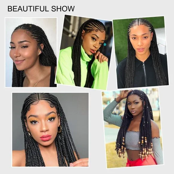 [36 INCH] 13x6 Knotless Box Braided Wig - Picture 6 of 7